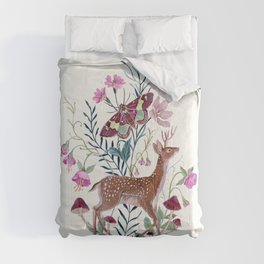 Floral Deer Comforter