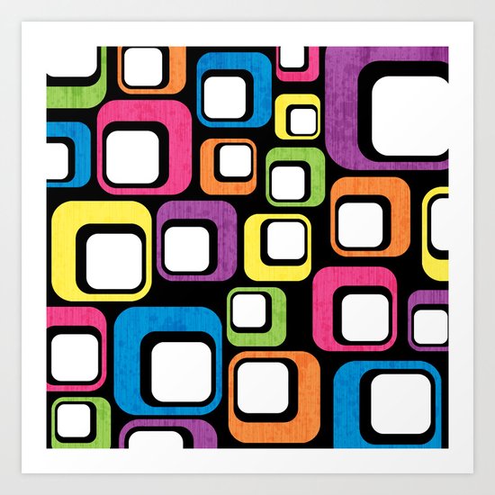 Retro All Sorts. Art Print