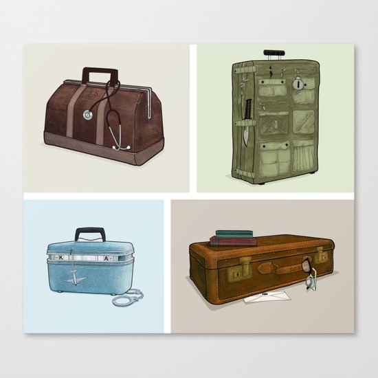 LOST Luggage (Composite). Canvas Print