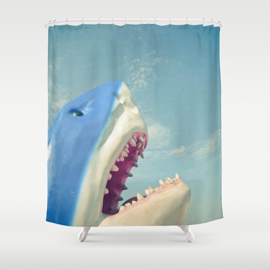 Shark Shower Curtain By Cassiabeck Society6
