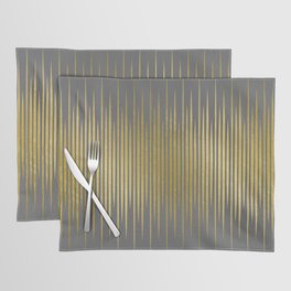 Linear Grey & Gold Placemat
