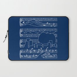 The Moonlight Sonata Blue Laptop Sleeve