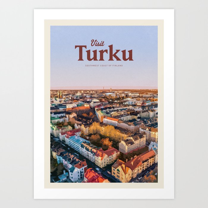 Visit Turku Art Print