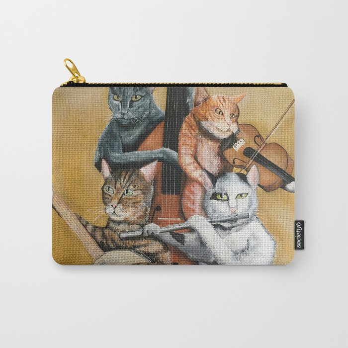 Cat Quartet Carry-All Pouch
