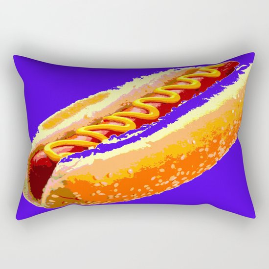 Hot Dog Rectangular Pillow