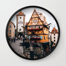 Rothenburg Ob Der Tauber Bavaria Germany Wall Clock