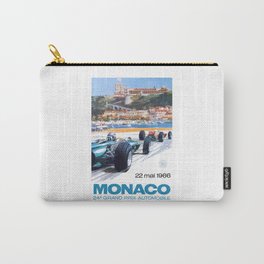 1966 MONACO Grand Prix Racing Poster Carry-All Pouch