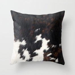 Cowhide Print (smooth print) Throw Pillow