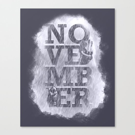 November Rain Canvas Print
