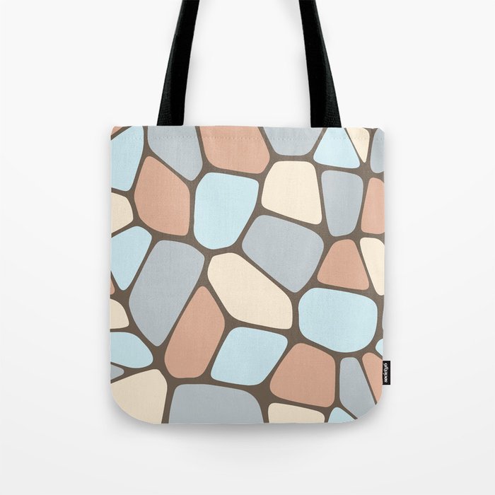 Abstract Shapes 211 in Soft Pastel Tones Tote Bag
