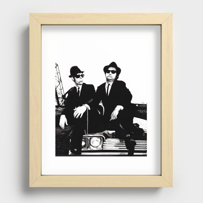 Blues Brothers Recessed Framed Print