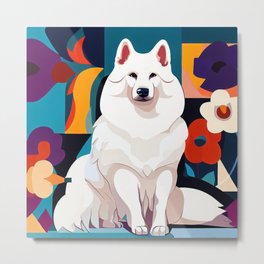 Samoyed Dog Metal Print