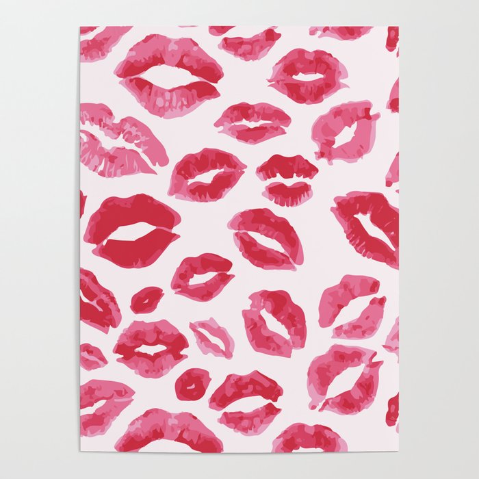 Lipstick Kisses Poster