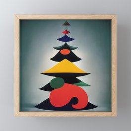 Miró Inspired Christmas Tree (style 2) Framed Mini Art Print