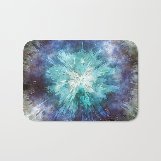 Hues of Blue Tie Dye Bath Mat