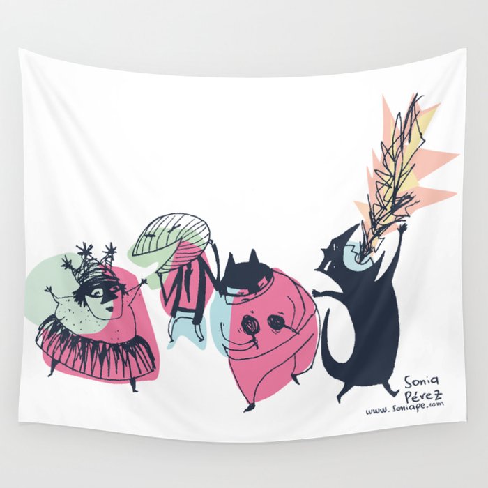 Unza Time Wall Tapestry