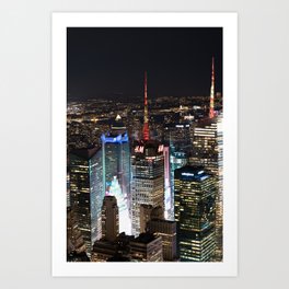 New York City | Night Photography in NYC Art Print