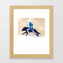Running with the Wolves Framed Art Print