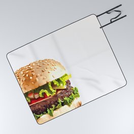 Hamburger Cheeseburger Picnic Blanket