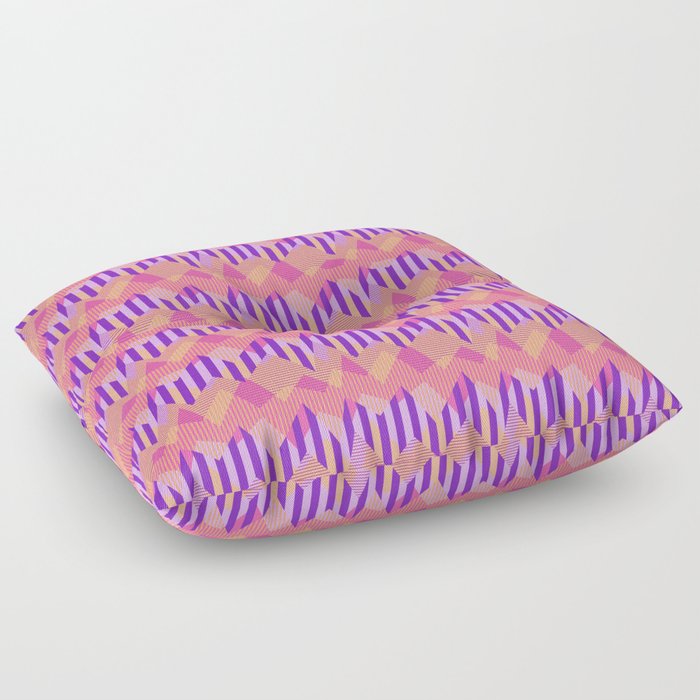 ZigZag All Day - Pink Floor Pillow