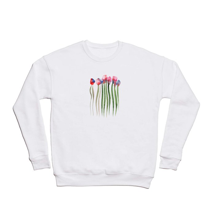 Bright watercolor flowers Crewneck Sweatshirt