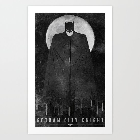 Gotham City Knight Art Print