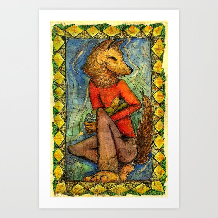 Coyote Harvest Art Print