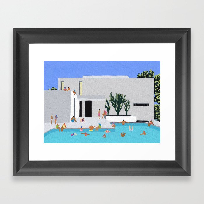 Cactus House Framed Art Print