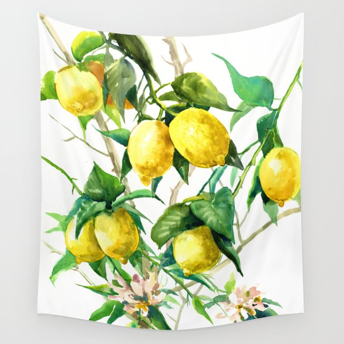 Lemon tapestry sale
