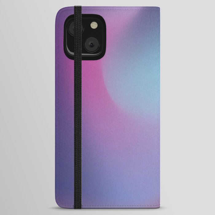 Aurora Ice Purple/Blue Gradient Mesh iPhone Wallet Case