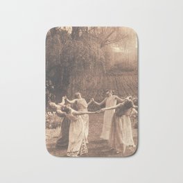 Circle Of Witches Vintage Women Dancing Bath Mat | Photo, Circle, Spell, Goth, Witchcraft, Scary, Pagan, Witches, Occult, Dancing 