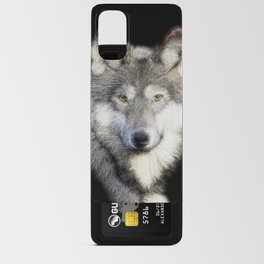 Spiked Gray Wolf Android Card Case