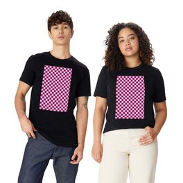 Checkerboard 9 (#911351-Jazzberry Jam/#F8D4F4- Pink Lace) T Shirt
