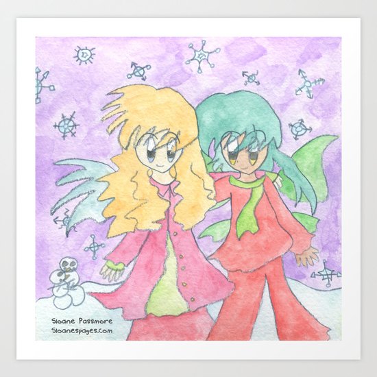Snowflakes Art Print