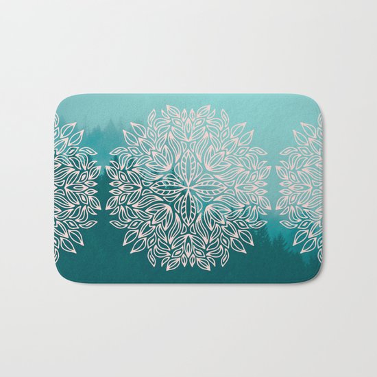 Mandala Forest Dawn Bath Mat