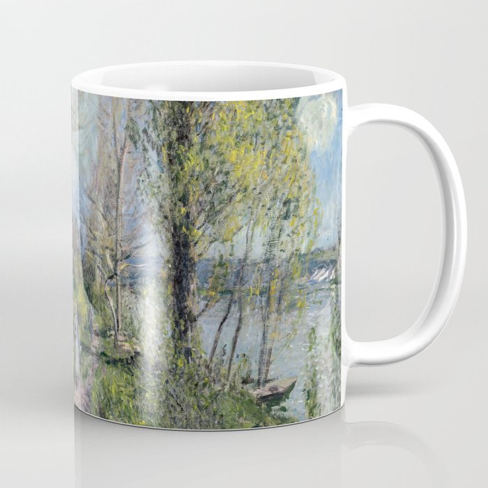 Alfred Sisley - Banks of the Seine at By Coffee Mug