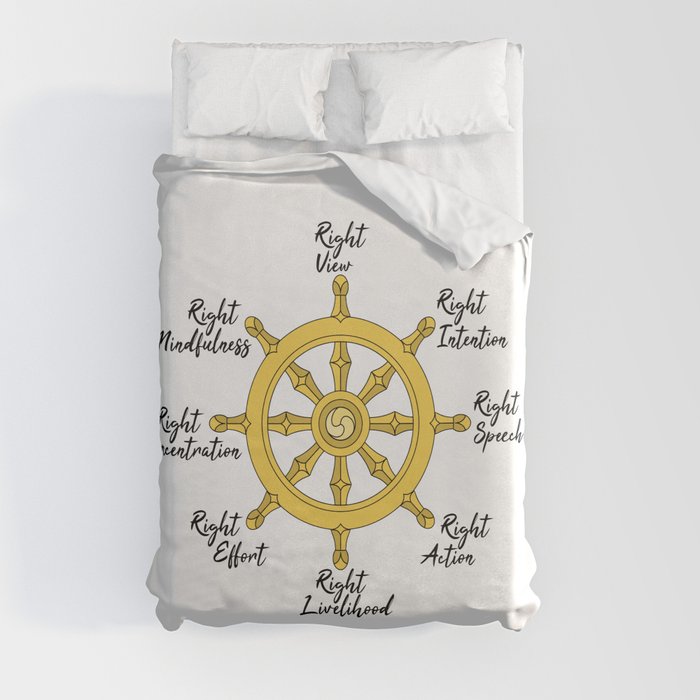 The Noble Eightfold path Duvet Cover