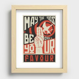 May the odds be ever in your favour Recessed Framed Print