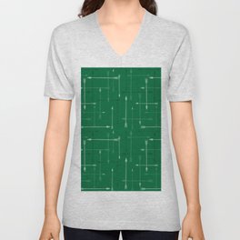 65 MCMLXV Cosplay Green Arrows Plaid Pattern V Neck T Shirt