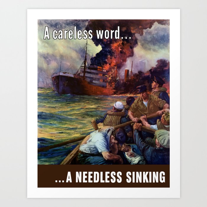 A Careless Word A Needless Sinking Art Print By Warishellstore