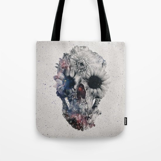 Floral Skull 2 Tote Bag