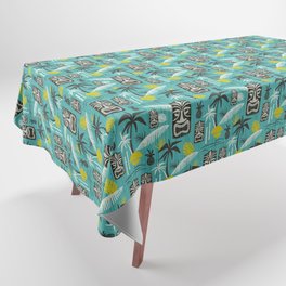 Island Tiki Aqua Tablecloth