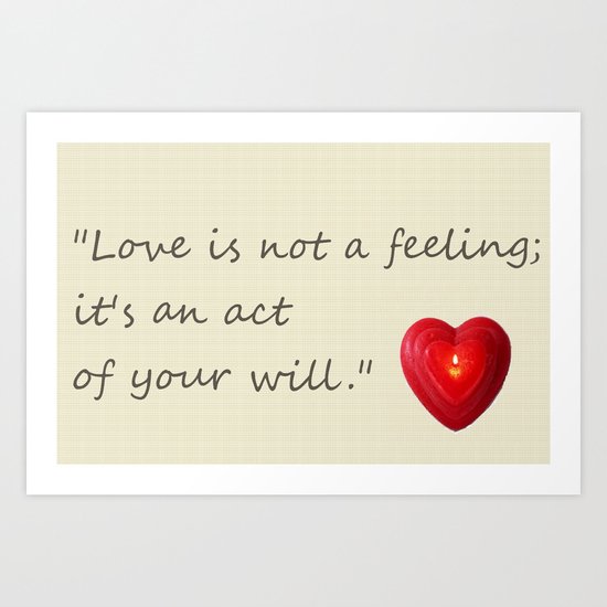 love is.. Art Print