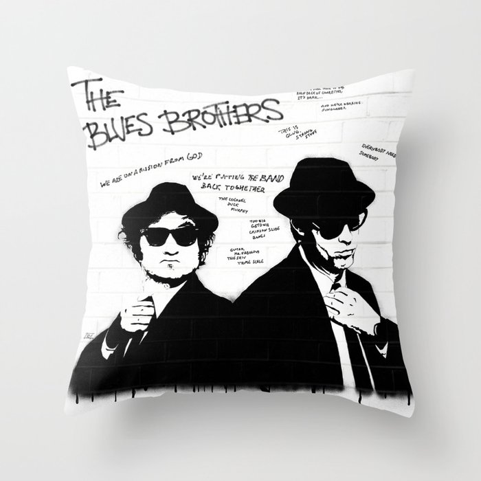 The Blues Brothers Throw Pillow By Pedrovg