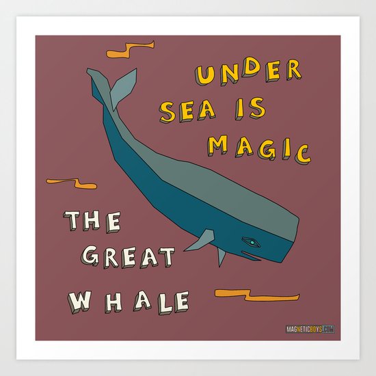 The Great Whale Art Print