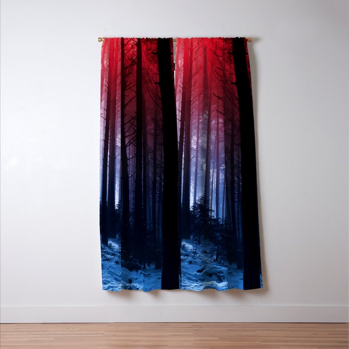 Red and online blue curtains