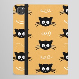 Cute black cat pattern iPad Folio Case