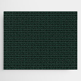 Black arrows pattern on pine green background Jigsaw Puzzle
