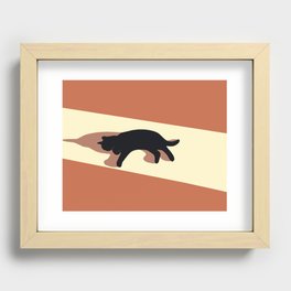 Cat in the sun VI Recessed Framed Print
