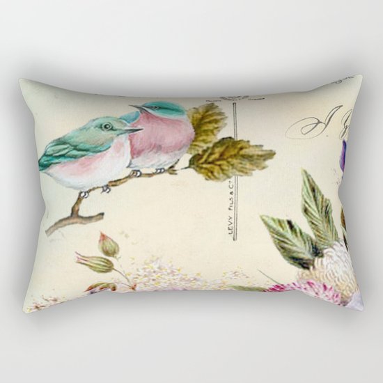Sweet birds #4 Rectangular Pillow